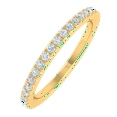 thumbnail image 1 of 1/2 Carat Prong Set Diamond Ladies Eternity Ring in 14K Yellow Gold (Ring Size 8.5), 1 of 4