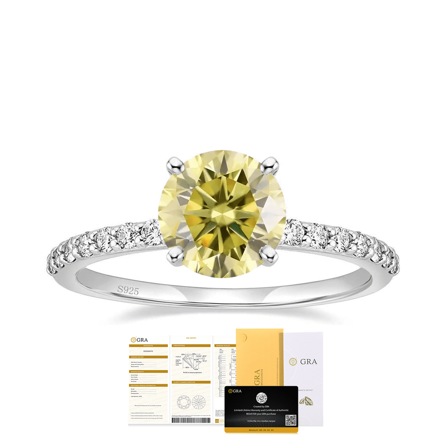 1 2 Carat Round Cut Moissanitefor Women D Color VVS1 Simple Solitaire 1 2 carat round cut moissanitefor women d color vvs1 simple solitaire