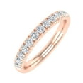 thumbnail image 1 of 1/2 Carat Round Diamond Wedding Band Ring in 14K Rose Gold (Ring Size 4.25) (I1-I2 Clarity), 1 of 4