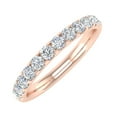 thumbnail image 1 of 1/2 Carat Round Diamond Wedding Band Ring in 14K Rose Gold (Ring Size 5.25) (I1-I2 Clarity), 1 of 4