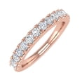 thumbnail image 1 of 1/2 Carat Round Diamond Wedding Band Ring in 14K Rose Gold (Ring Size 6.75) (I1-I2 Clarity), 1 of 4