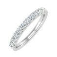 thumbnail image 1 of 1/2 Carat Round Diamond Wedding Band Ring in 14K White Gold (Ring Size 4.75), 1 of 6