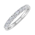 thumbnail image 1 of 1/2 Carat Round Diamond Wedding Band Ring in 14K White Gold (Ring Size 5), 1 of 6