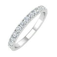 thumbnail image 1 of 1/2 Carat Round Diamond Wedding Band Ring in 14K White Gold (Ring Size 8), 1 of 5