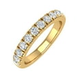 thumbnail image 1 of 1/2 Carat Round Diamond Wedding Band Ring in 14K Yellow Gold (Ring Size 8.75), 1 of 6