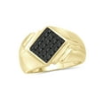 thumbnail image 1 of 1/2 Carat T.W. Black Diamond 14k Gold Over Silver Men's Ring, 1 of 4