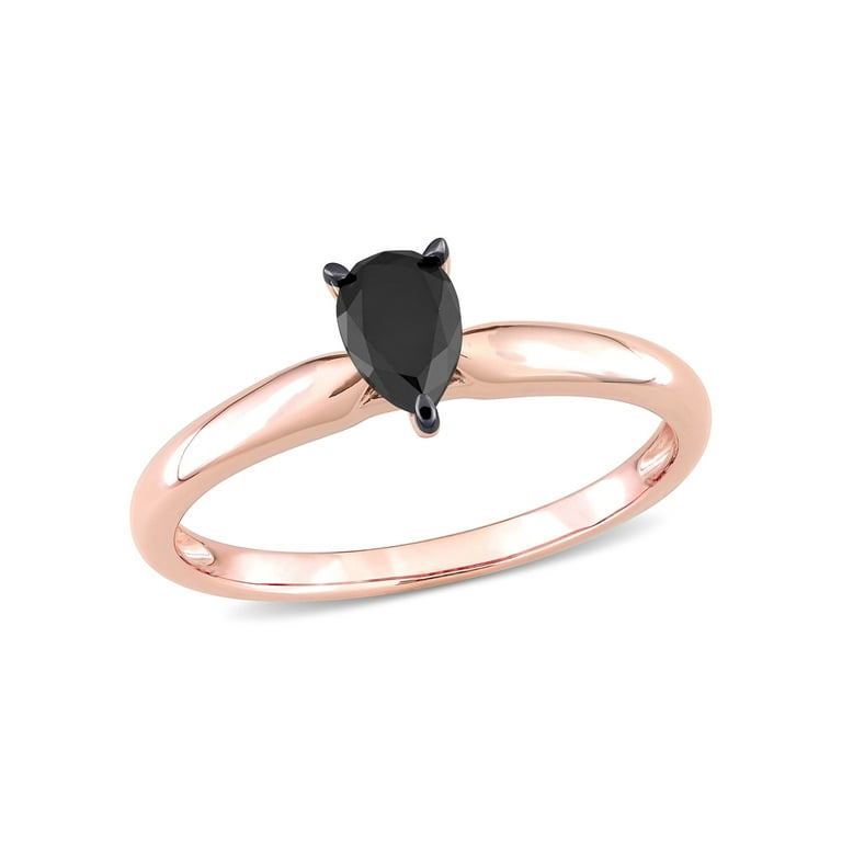 Everly Women's Diamond 14K Rose Gold Plated Engagement Ring