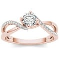 thumbnail image 1 of 1/2 Carat T.W. Diamond 10kt Rose Gold Engagement Ring, 1 of 5