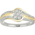 thumbnail image 1 of 1/2 Carat T.W. Diamond 10kt Two-Tone Gold Ring, 1 of 3
