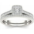 thumbnail image 1 of 1/2 Carat T.W. Diamond 10kt White Gold Cushion-Shape Engagement Ring Set, 1 of 1