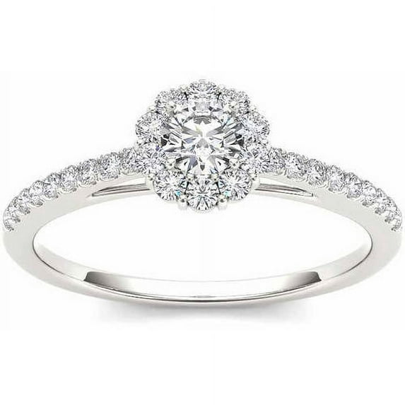 1/2 Carat T.W. Diamond 10kt White Gold Engagement Ring