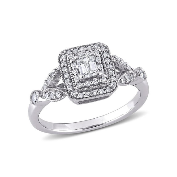 Everly Women's Diamond 10K White Gold Engagement Ring