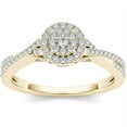 thumbnail image 1 of 1/2 Carat T.W. Diamond 10kt Yellow Gold Double Halo Engagement Ring, 1 of 1