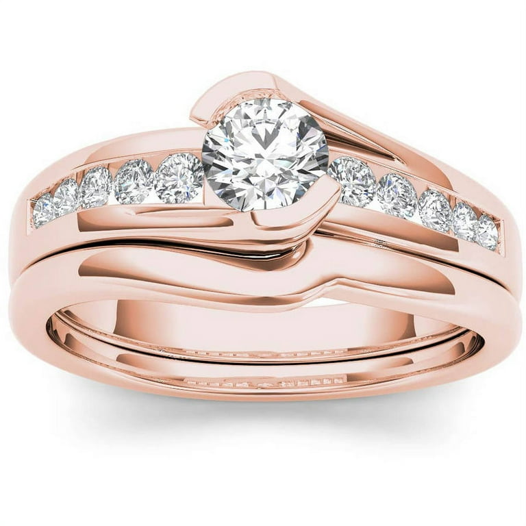Walmart engagement rings rose deals gold