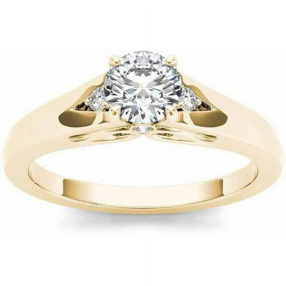 1/2 Carat T.W. Diamond Classic 14kt Yellow Gold Engagement Ring
