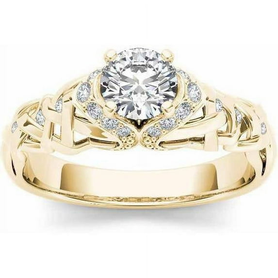 1/2 Carat T.W. Diamond Classic 14kt Yellow Gold Engagement Ring