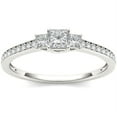 thumbnail image 1 of 1/2 Carat T.W. Diamond Princess-Cut Three-Stone 14kt White Gold Engagement Ring, 1 of 1
