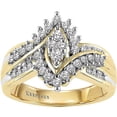 thumbnail image 1 of 1/2 Carat T.W. Diamond "Shimmering" Women's Engagement Ring in 10k Yellow Gold by Keepsake, 1 of 2