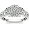 thumbnail image 1 of 1/2 Carat T.W. Diamond Single Halo 10kt White Gold Engagement Ring, 1 of 1
