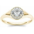 thumbnail image 1 of 1/2 Carat T.W. Diamond Single Halo 14kt Yellow Gold Engagement Ring, 1 of 5