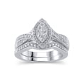 thumbnail image 1 of 1/2 Carat T.W. Diamond Sterling Silver Bridal Set, 1 of 2