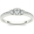 thumbnail image 1 of 1/2 Carat T.W. Diamond Three-Stone 14kt White Gold Engagement Ring, 1 of 5