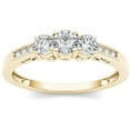 thumbnail image 1 of 1/2 Carat T.W. Diamond Three-Stone 14kt Yellow Gold Engagement Ring, 1 of 5