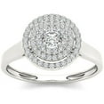 thumbnail image 1 of 1/2 Carat T.W. Diamond Triple Halo 10kt White Gold Engagement Ring, 1 of 4