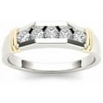 thumbnail image 1 of 1/2 Carat T.W. Diamond Yellow Two-Tone Men's 14kt White Gold Ring, 1 of 1