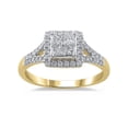 thumbnail image 1 of 1/2 Carat T.W. (I2 clarity, H-I color) Brilliance Fine Jewelry Diamond Quad Engagement Ring in 10kt Yellow Gold, Size 6, 1 of 5