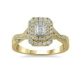 thumbnail image 1 of 1/2 Carat T.W. (I2 clarity, H-I color) Brilliance Fine Jewelry Emerald cut Diamond Engagement Ring in 10kt Yellow Gold, Size 6, 1 of 5
