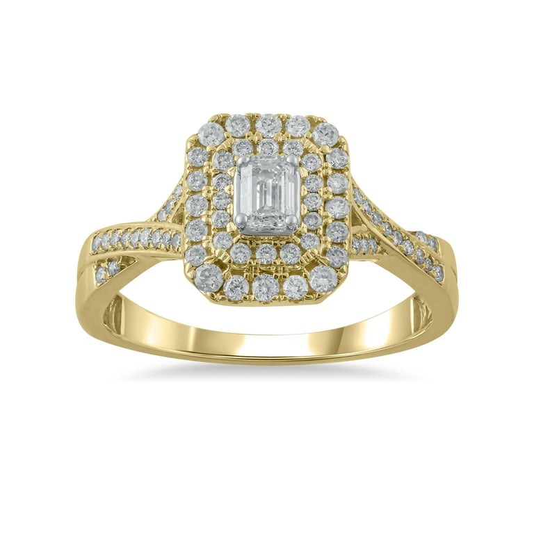 Emerald cut diamond carat comparison hotsell