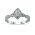 thumbnail image 1 of 1/2 Carat T.W. (I2 clarity, H-I color) Brilliance Fine Jewelry Marquise cut Diamond Engagement Ring in 10kt White Gold, Size 9, 1 of 5