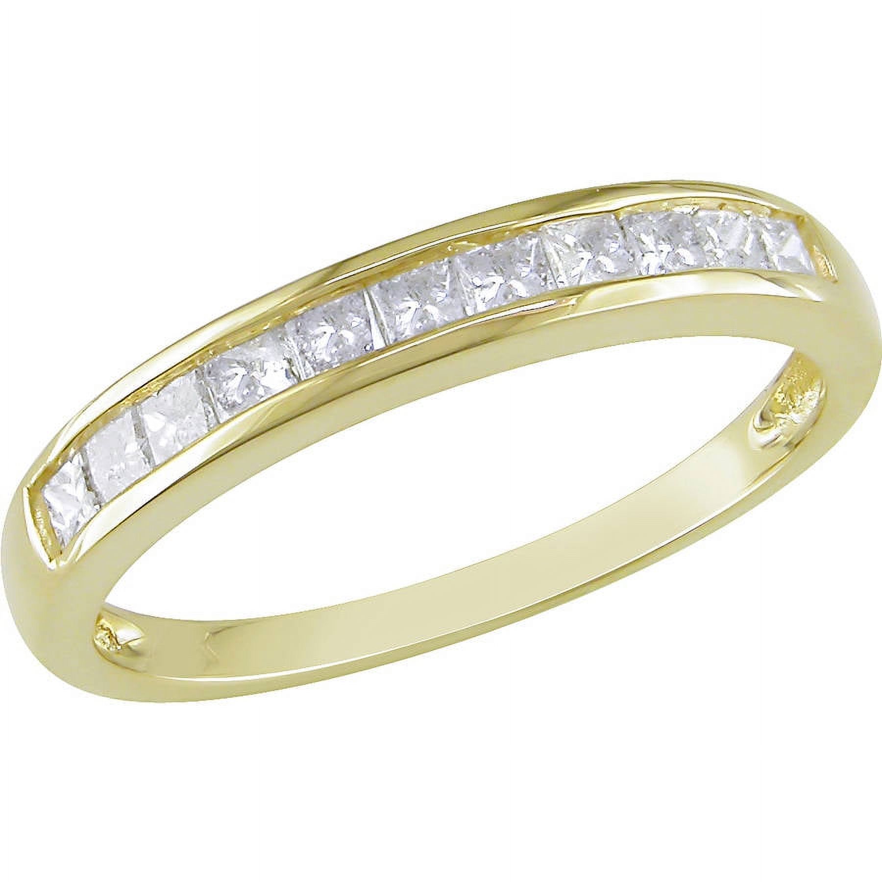 1/2 Carat T.W. Princess-Cut Diamond 14kt Yellow Gold Semi-Eternity Anniversary Ring - image 1 of 4