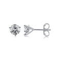 thumbnail image 1 of 1/2 Carat T.W. Round Diamond 14kt White Gold Martini Stud Earrings with Gift Box, IGL Certified, 1 of 5