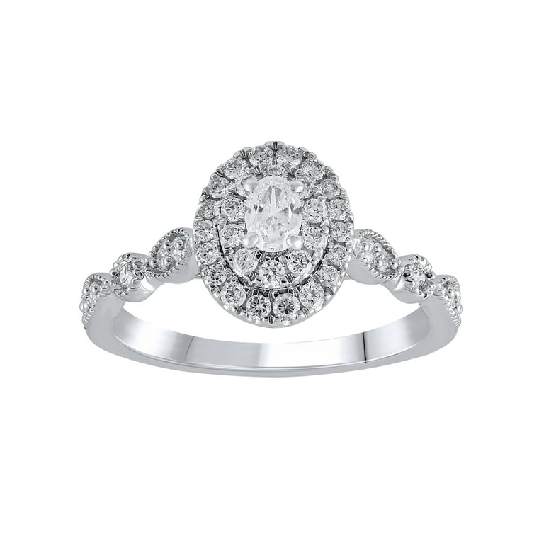 Silver engagement rings walmart top