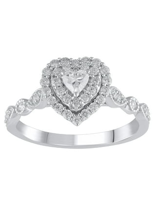 Walmart heart wedding rings on sale
