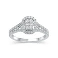 thumbnail image 1 of Brilliance Fine Jewelry Round Diamond Engagement Ring, Sterling Silver, (9''), 1/2 ct. t.w, 1 of 3