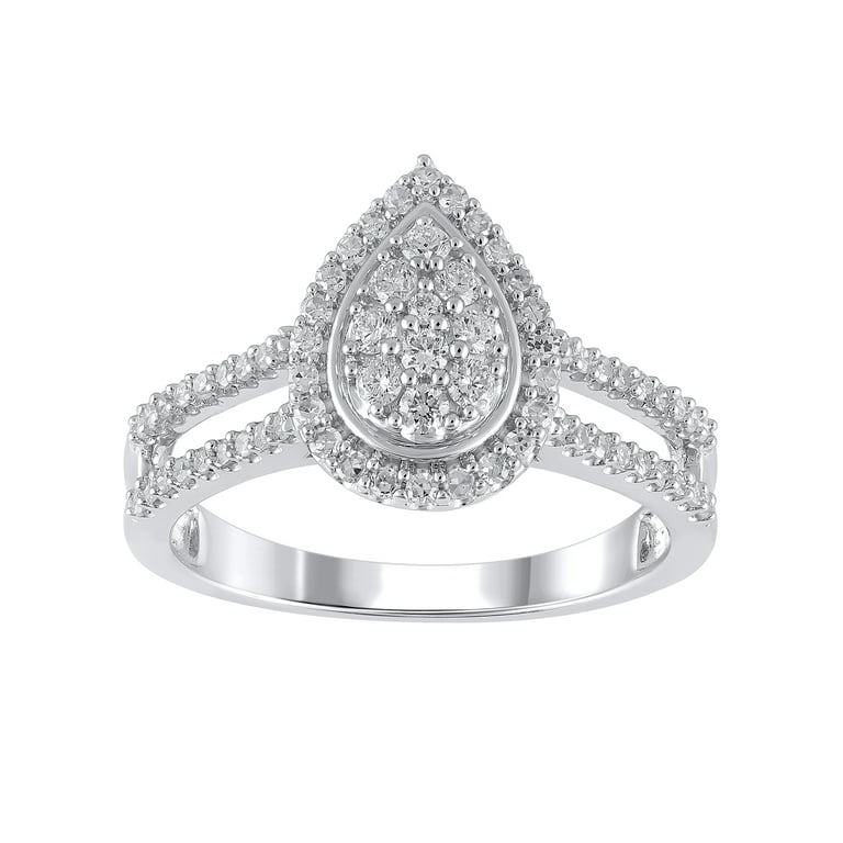 Sterling silver engagement rings walmart deals