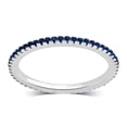 thumbnail image 1 of 1/2 Carat T.W. Spinal Blue stone Sterling Silver Eternity band, 1 of 3