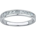 thumbnail image 1 of 1/2 Carat T.W. White Diamond 10kt White Gold Princess-Cut Channel-Set Band, 1 of 1