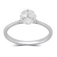 thumbnail image 1 of 1/2 Carat T.W. marquise and round diamonds 14K White Gold illusion engagement ring, 1 of 3