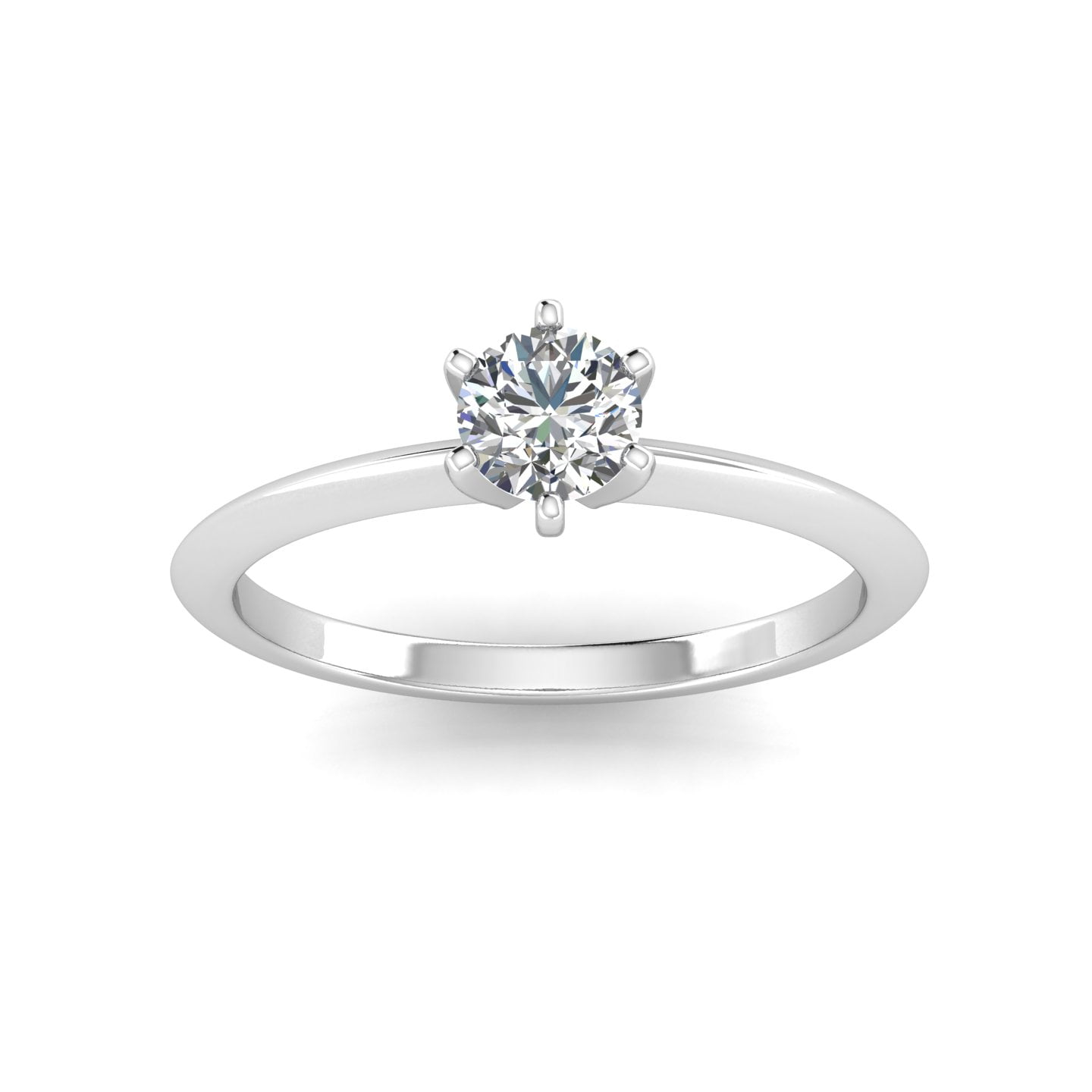 GLAM AND GEMS 1/2 Carat Lab Grown Diamond and 2 Carat Moissanite Engagement  Ring for Women in 14k Rose Gold (D-E, VS, cttw) Wedding Ring | Amazon.com