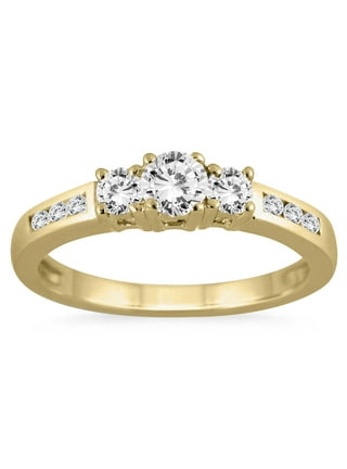 Walmart 3 stone diamond ring deals