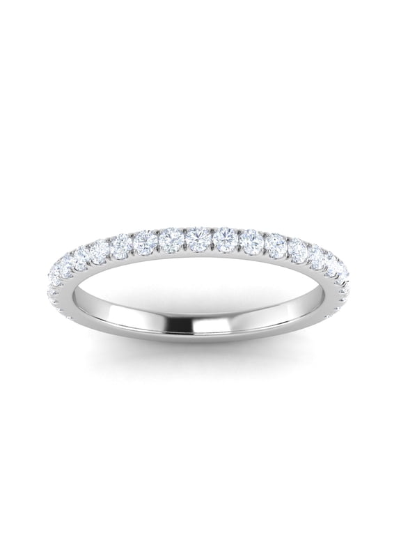 1/2 Carat TW Diamond Wedding Band in 10k White Gold (G-H, I1-I2)