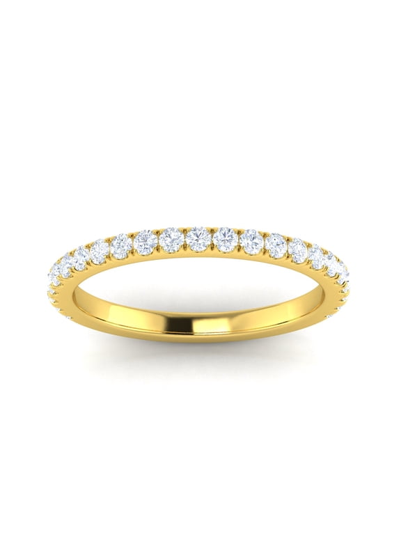 1/2 Carat TW Diamond Wedding Band in 10k Yellow Gold (G-H, I1-I2)