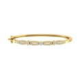 thumbnail image 1 of 1/2 Carat Twisted Diamond Bangle Bracelet in 10K Yellow Gold, 1 of 4