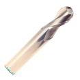 thumbnail image 1 of 1/2" Carbide 2 Flute Single End Ball End Mill, Drill America, MMO1/2-2FSE-BN, 1 of 7