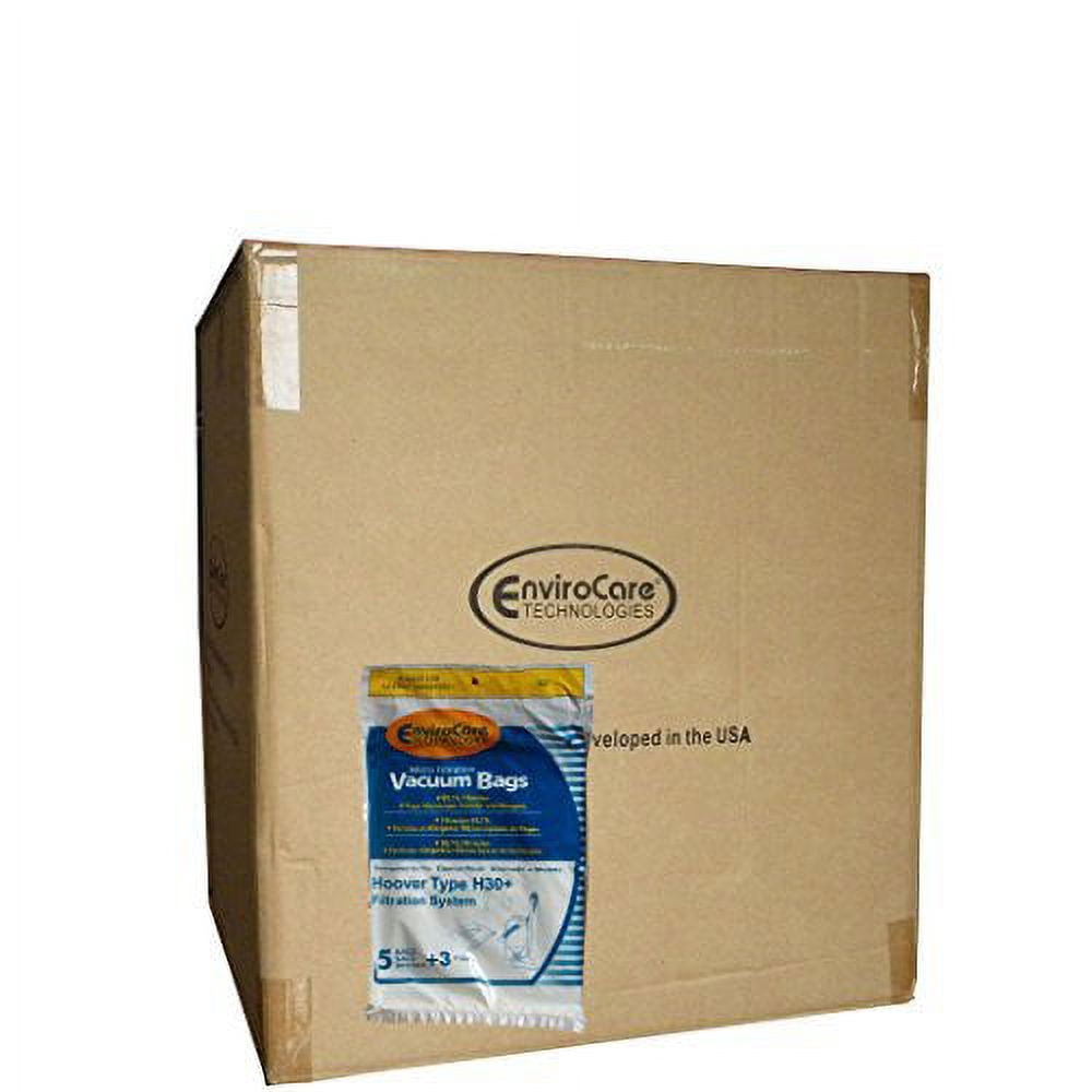 1/2 Case (25 pkgs) Compatible with Hoover H30 Canister Microfiltration Vacuum Cleaner Bags + Fil