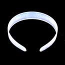 1/2" Clear Plastic Headbands - 6 pack